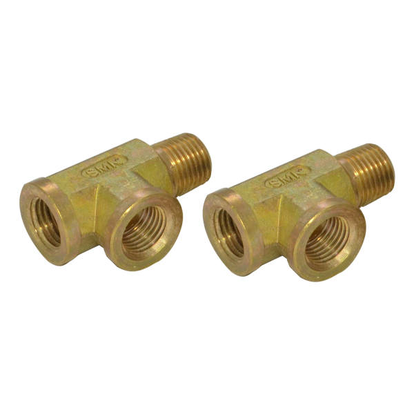 สามทางทองเหลืองเกลียวแป๊บ นอก*ใน