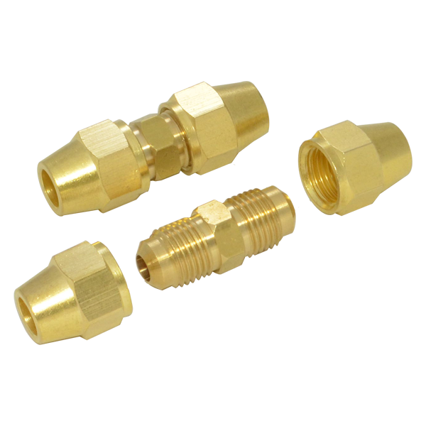 ข้อต่อทองเหลืองแฟลย์ 5/16*5/16