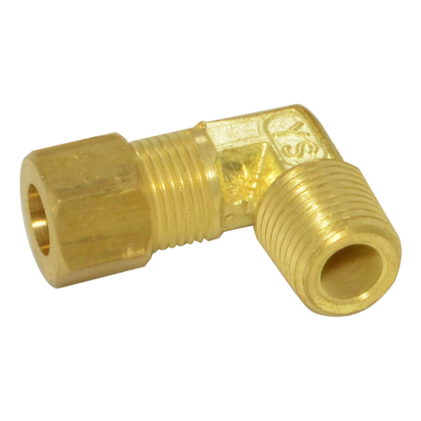 ข้องอทองเหลือง 90 องศา ตาไก่ 5/16 เกลียวแป๊บนอก