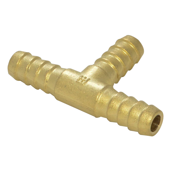 สามทางทองเหลืองฟอร์กซิ่ง สวมสายยาง 3/8 