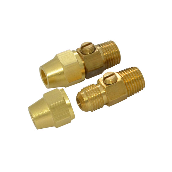 ข้อต่อทองเหลือง มีตัวปรับ